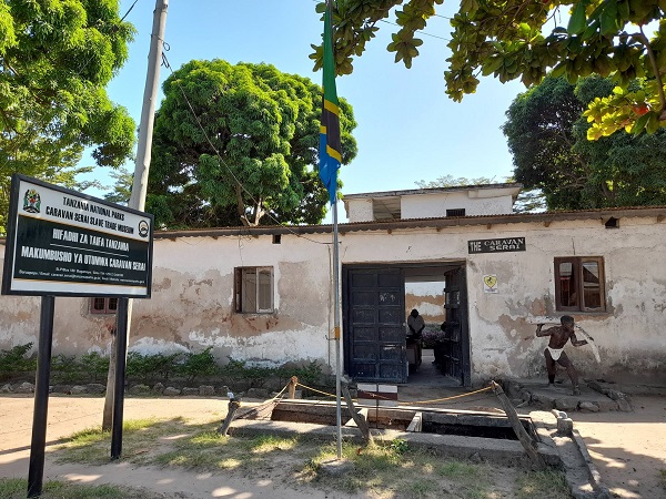 Caravan Serai Slave Trade Museum entrance Bagamoyo
