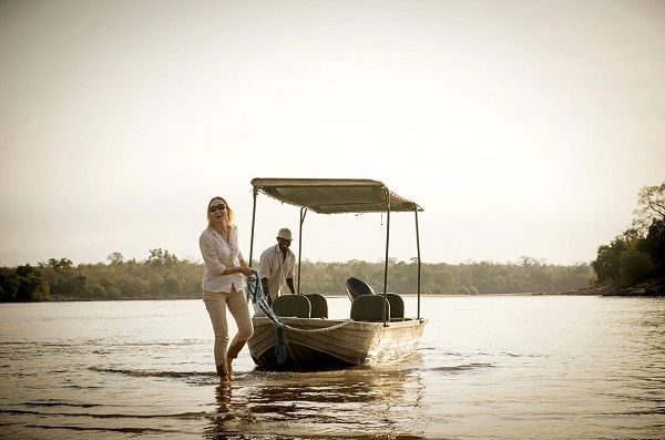 Luxury boat cruise from Sand Rivers Selous Nyerere